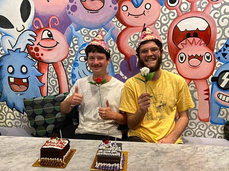Stellar Capsules Hostel Seminyak  Bagian luar foto The creators of the series, Pendleton Ward and Patrick McHale, at the 2019 Cartoon Network Studio Tour